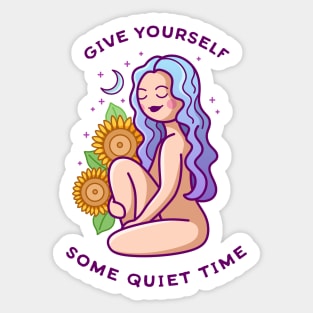 Give Yourself Some Quiet Time Sticker